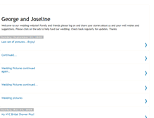 Tablet Screenshot of georgeandjoseline.blogspot.com