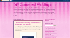 Desktop Screenshot of diycustomizedweddings.blogspot.com