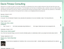 Tablet Screenshot of davisfitnessconsulting.blogspot.com