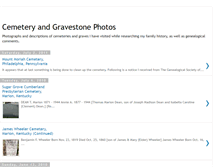 Tablet Screenshot of cemeterygravestonephotos.blogspot.com