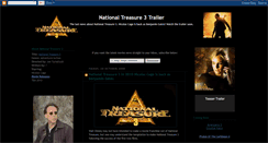 Desktop Screenshot of national-treasure-3-trailer.blogspot.com