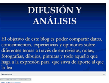 Tablet Screenshot of difusionyanalisis.blogspot.com