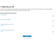 Tablet Screenshot of ihatemyexgf.blogspot.com