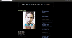 Desktop Screenshot of fashionmodeldatabase.blogspot.com