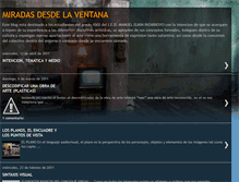 Tablet Screenshot of miradasdesdelaventana.blogspot.com