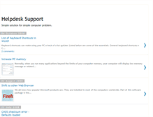 Tablet Screenshot of helpdesksupport.blogspot.com