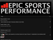 Tablet Screenshot of epicsportsperformance.blogspot.com