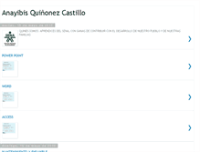 Tablet Screenshot of anayibis570.blogspot.com