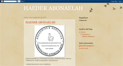 Desktop Screenshot of haederabonaelah.blogspot.com