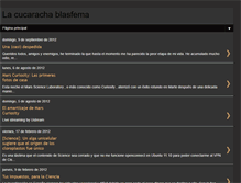 Tablet Screenshot of cucarachablasfema.blogspot.com