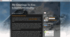 Desktop Screenshot of mygreetings2u.blogspot.com