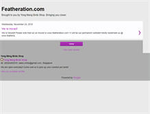 Tablet Screenshot of featherations.blogspot.com