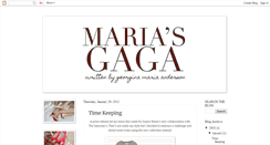 Desktop Screenshot of mariasgaga.blogspot.com