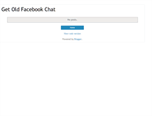 Tablet Screenshot of get-old-fb-chat.blogspot.com