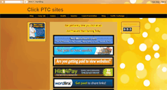 Desktop Screenshot of clickclickgetpaid.blogspot.com