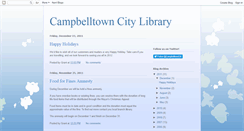 Desktop Screenshot of campbelltownlibrary.blogspot.com