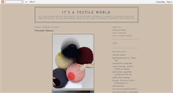 Desktop Screenshot of its-a-textile-world.blogspot.com