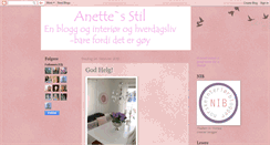 Desktop Screenshot of anettesstil.blogspot.com