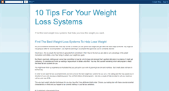 Desktop Screenshot of myweight-loss-systems.blogspot.com