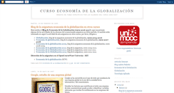 Desktop Screenshot of curso-economia-globalizacion.blogspot.com
