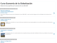 Tablet Screenshot of curso-economia-globalizacion.blogspot.com