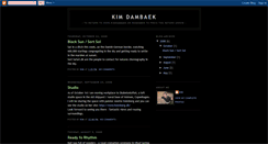 Desktop Screenshot of kimdambaek.blogspot.com