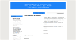 Desktop Screenshot of financiacion-empresas.blogspot.com
