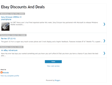 Tablet Screenshot of ebaydiscountsanddeals.blogspot.com