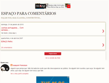 Tablet Screenshot of comentariosaosblogs.blogspot.com