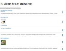 Tablet Screenshot of elmundodelosanimalitos.blogspot.com