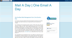 Desktop Screenshot of oneemailaday.blogspot.com