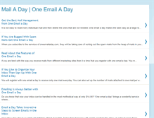 Tablet Screenshot of oneemailaday.blogspot.com