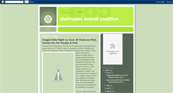 Desktop Screenshot of metroplexanimalcoalition.blogspot.com