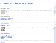 Tablet Screenshot of communicationresourcesnorthwest.blogspot.com