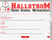 Tablet Screenshot of hallstromhomeschool.blogspot.com