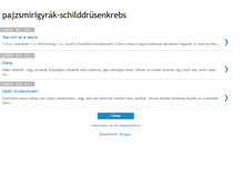 Tablet Screenshot of pajzsmirigyrak-schilddruesenkrebs.blogspot.com