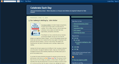 Desktop Screenshot of celebrateeachday.blogspot.com