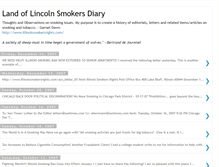 Tablet Screenshot of landoflincolnsmokersdiary.blogspot.com