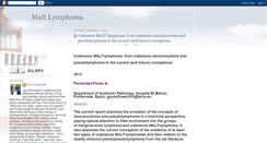 Desktop Screenshot of maltlymphoma.blogspot.com