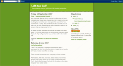 Desktop Screenshot of left-handed-golf.blogspot.com