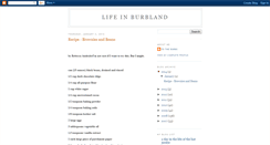 Desktop Screenshot of lifeinburbland.blogspot.com