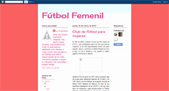 Desktop Screenshot of futbolmujeres.blogspot.com