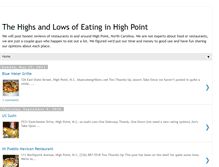 Tablet Screenshot of highpointrestaurantreviews.blogspot.com