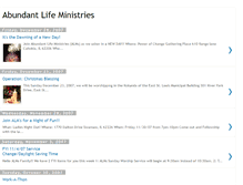 Tablet Screenshot of abundantlifeministries.blogspot.com