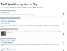 Tablet Screenshot of huntinglife.blogspot.com