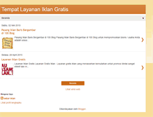 Tablet Screenshot of layanangratisiklan.blogspot.com