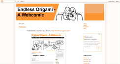 Desktop Screenshot of endlessorigami.blogspot.com