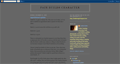 Desktop Screenshot of painbuildscharacter.blogspot.com