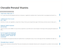 Tablet Screenshot of chewableprenatalvitamins.blogspot.com