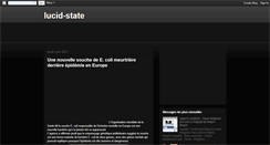 Desktop Screenshot of lucid-state.blogspot.com